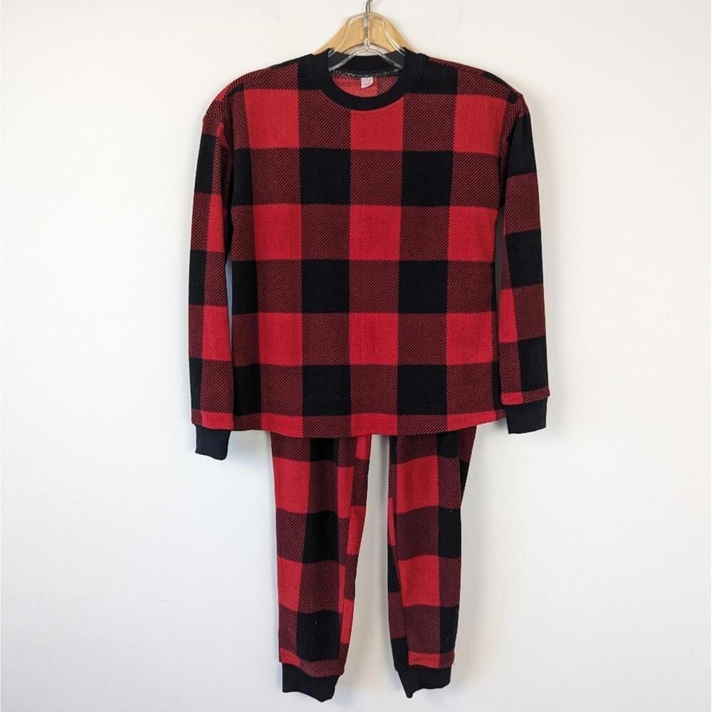 Joe Fresh Classic Red Black Buffalo Plaid Pajama Set Size XS